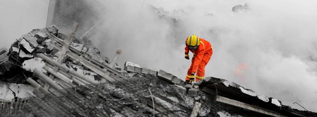 Engineers are needed after disasters for search and rescue, emergency safety assessments, failure investigations, and repair and reconstruction. (Photograph courtesy of istock.com/hxdbzxy)