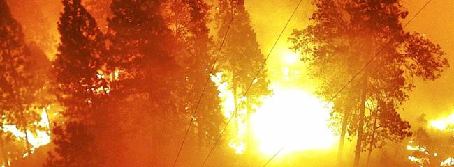 An ALERTCalifornia camera in Cohasset, California, captured this view in July of the approaching Park Fire, the state’s largest wildfire of 2024. (Image courtesy of ALERTCalifornia, University of California San Diego)