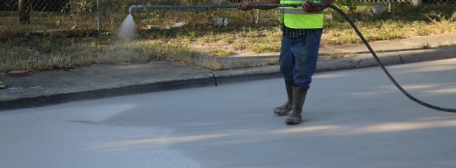 San Antonio is one of a growing number of cities applying reflective cool paving material to city streets to trap less heat in the asphalt. (Image courtesy of city of San Antonio)