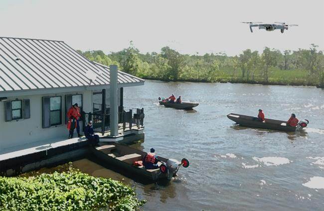 Drones search and rescue