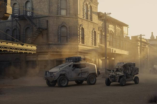 Vehicles featured in HBO’s "Westworld." (Image courtesy John Johnson/HBO)