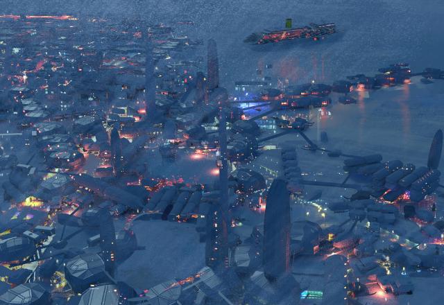 Future Worlds Other Worlds Frozen City Large